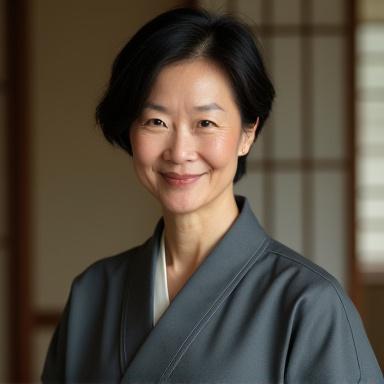 Портрет мастера чая Юкико Хаяси